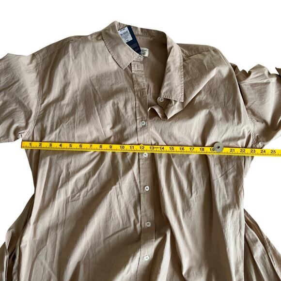 Universal Thread Women’s Shirt Dress Size XL Beige Tie Front Long Sleeve NWT - Picture 6 of 8